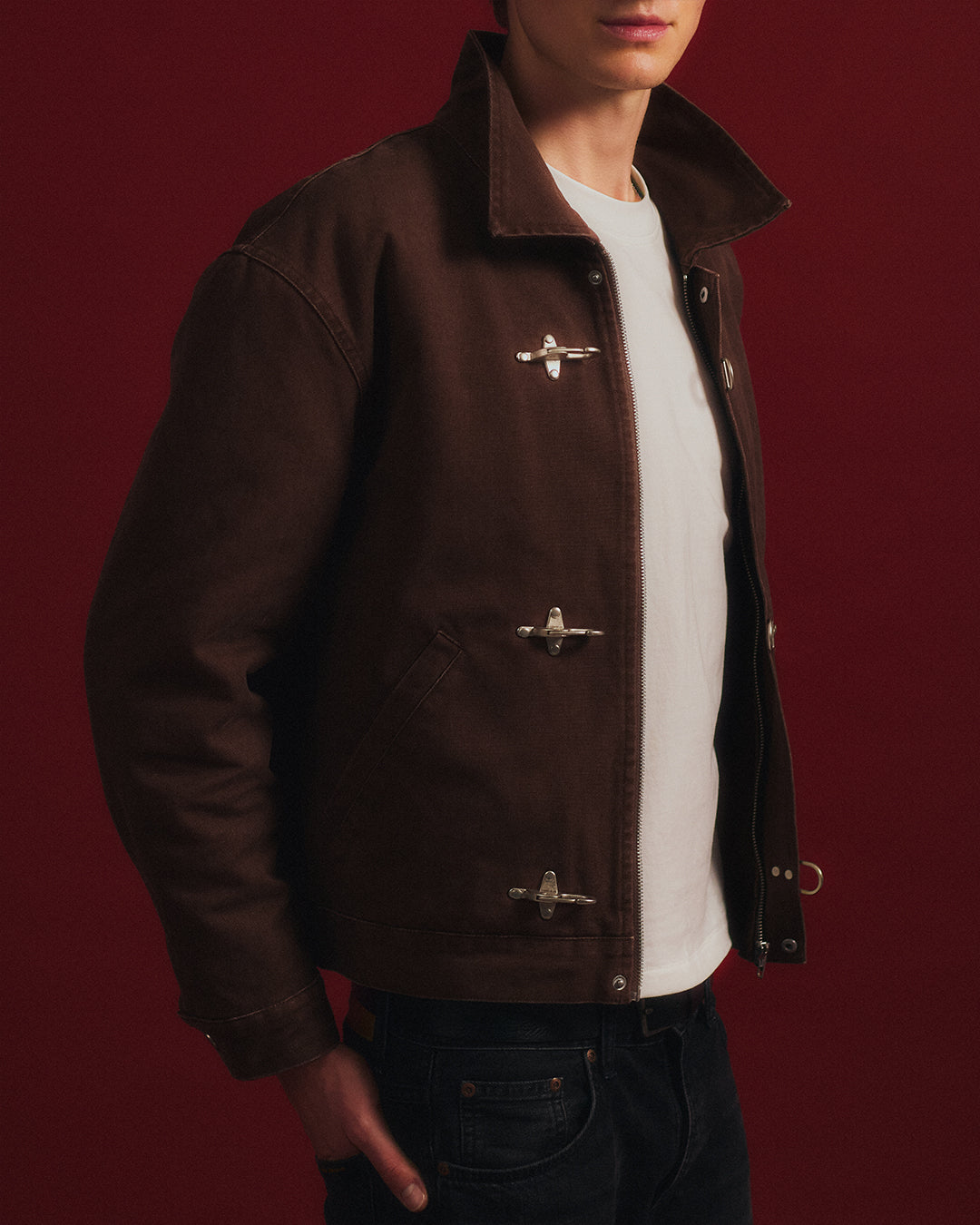 Clasp Jacket | Vintage Brown